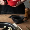 Skålar dränering kopp spik skål sallad servrar keramik serverande kanna soppa sås kanna porslin minisås