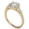 Anpassade smycken 18K 14K 9K Gold S925 Real Moissanite Diamond Rings for Women Wedding Aclanking Rings