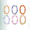 Decoratieve bloemen Leis Hawaii Party Garland Bloem ketting Luau Hoofdband Lei Accessories Kostuum Decoraties Strand bruiloft Bracebanden Nek