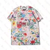 Summer Mens T Shirt Brand Designer T-Shirts Classic Letters Bowable Cotton Shorteeved Tops Mens Womens Clothes with Floral Print Tees Shirts