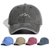 Ball Caps Vintage Style Men Baseball Women Mountain Range Haft Regulowane Hipback Hip Hop Dad Hats