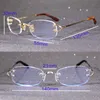 designer sunglasses sunglasses for women Clear Glasses Frame for Reading Computer Women Men Eyewear Trendy Rimless Transparent Decoration AccessoriesKajia