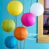 Juldekorationer (10st/parti) 14 '' (35 cm) Multicolor Chinese Round Paper Lanterns For Mariage Birthday Kid Party Supplies Home Decoration