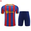 23 24 Barcelonas Trailtsuits Futbol Formaları 2023 2024 Eğitim Futbol Gömlek Pedri Gavi Lewandowski Çubuklar Yelek Futbol Setleri Yetişkin Kitleri