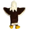Abbigliamento da prestazione di carnevale del costume della mascotte dell'aquila marrone personalizzato di alta qualità di Halloween