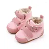 Premiers marcheurs bébé bottes d'hiver chaud peluche anti-dérapant semelle en caoutchouc enfant en bas âge enfants baskets chaussures pour bébés mode petits garçons filles berceau