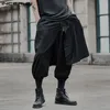 Jeans da uomo 2023 Pantaloni Harem Pantaloni da jogging con coulisse tinta unita Streetwear Punk Fashion Pantaloni irregolari per il tempo libero Pantalon INCERUN 230404