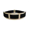 Ceintures Femmes Large Ceinture Extensible Pour Robe Noir Et Beige Cummerbund Luxe Designer Grande Taille