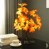 Strings USB Battery Operated LED Maple Tree Night Light Fairy Lights Home Bedroom Bedside Table Decoration Leaf Lamp