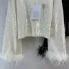 Maglione manica lunga girocollo pullover nero bianco abbigliamento da donna donna di alta qualità weilan