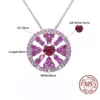 Hot Sales Sparkly 925 Sterling Silver Full Moissanite Diamond Disc Pendant Halsbandsmycken för kvinnor