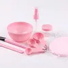 Make-up-Pinsel Sdatter 9 Teile/satz DIY Gesichtsmaske Rührschüssel Set Pinsel Stick Löffel Gesichtspflege Werkzeuge Kit Beauty Supplies