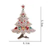 Spille Accessori per la creazione di gioielli con spilla per albero di Natale con strass multicolori