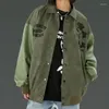 Herren Jacken Hip Hop Vintage Männer bestickte PU Jacke Stil Frühling Herbst High Street Fashion Marke Raspy Shuai Loose Fit Paare Mäntel