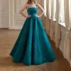 Elegant prom-tävlingsklänning 2024 remmar ärmlösa ruffles tyll a-line kvinnor formella födelsedagsklänningar mantel de soiree vestidos de fest