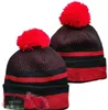 Gorros de punto con puños para hombre, gorros con pompón de Arizona, gorros con pompones ARI, gorro de punto deportivo, gorros de béisbol cálidos de lana a rayas, gorro para mujer A6