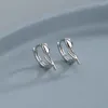 Hoop Earrings Silver Color Tulip Flower For Women Temperament Korean Teen Small Ear Jewelry 2023 Fashion Accessories