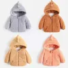 Jackets Baby Girls Fleece Coat 1 tot 4 jaar Children's Dikke Warm Kleding 2023 Herfst Winter Boys Koreaanse stijl Outerwear Kid Cartoon Jacket