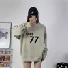 Designers nya kompositlinje Crewneck Hoodie Casual Loose Behind The Letter Män och kvinnliga par Crewneck Hoodie Fashion Märke S-XL