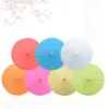 Umbrellas 20pcs/lot Children Size Small Chinese Art Craft Umbrella Blank Paper Long Handle Wedding Parasol 23.6inch 60cm SN1100