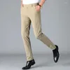 Men's Suits 2023 Men Spring Summer Business Casual Suit Trousers Male High Waist Straight Slim Fit Formal A260