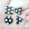 Stud Earrings Fashion Geometric Black White Dot For Women Elegant Square Round Heart Resin Acrylic 2023 E19026