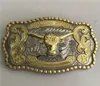 1 datorer Cool Silver Gold Bull Western Cowboy Belt Buckle For Men Hebillas Cinturon Jeans Belt Head5472083