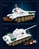 Kit di costruzione di modello 518PCS Unione Sovietica WW2 Militare T34-85 Modello di carro armato medio Mattoni Soldato Figure Building Blocks Set Giocattoli educativi per ragazzi Z0404