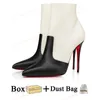 膝のブーツデザイナー上の赤い女性のかかとのブーツハイヒールレディセクシーな冬のブラックレザーブーツマーティンアンクルショートブーツビッグサイズ9 9.5 10 43ボックス付き高級靴