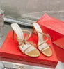 Elegant merk Renecaovilla margot sandalen schoenen vrouwen vlinder bloemen kristallen verrijkte strappy slip op dame mooie slipper wandelen EU35-43