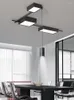 Plafondlampen moderne led voor woonkamer slaapkamer slaapkamer hal keuken hanglampen eenvoudige zwarte indoor verlichting kroonluchters