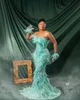 2023 ASO ASO EBI Mermaid Lace Port Dress Feather Sparkly Asevial ​​Party Second Sextree Disparty Commity Dresses Robe de Soiree