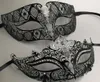 Métal filigrane strass vénitien mascarade Couple masque paire bal événement fête de mariage masque Lot Costume hommes femmes 4258248