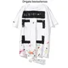 Designer Summer Offs Luxury Men's Shirts Loose Tops Religious Luppe Watercolor Oil Målning Kort ärm Casual T-shirt för män x Back 0iqm