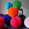 Christmas Decorations Paper Craft Supplies 6pcs/lot 6"(15cm) Tissue Honeycomb Ball Lantern For Party Baby Birthday Shower Wedding Decoration