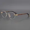 fashion Japanese-style handmade glasses male business plate eyeglass ultra-light frameless myopic flat lens female
