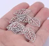 Charms 20pcs Stainless Steel Filigree Leaf Beads For Earrings Pendants Jewelry Making SuppliesCharms