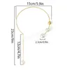 Vintage Fashion Imitation Pearl Tassel Torques For Women Elegant Gold Color Metal Choker Statement Chain Halsbandsmycken