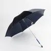 傘の豪華な長いハンドルセキュリティメンヘビーレイン雨プルーフ強い自動結婚式パラグアスムージェル男性傘