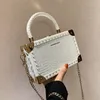 High quality and niche bag, fashionable women's 2022 new fashion chain mobile phone bag, versatile box, crossbody small square bag