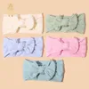 Macarone Candy Colors Baby Bowknot Hairband Broadside Headband Kids Girls Boutique Elastic Protect Turban Headwear Kids Hair Accessories Bulk 2945