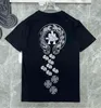 Fashion Classic Mens Ch t Shirts High Quality Sanskrit Letter T-shirt Horseshoe Cross Pattern Tshirts Designers Hip Sweater Woman Summer 17