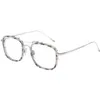 Lunettes de soleil d'été de créateurs de luxe Tb le même type de lunettes de myopie pour femmes peut être associé à une monture en écaille de tortue à double faisceau avec une lentille plate pour hommes