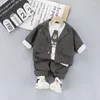 Clothing Sets Children's 2023suits Boys' Three-piece Long-sleeved Suits Baby Autumn