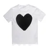 Desiger T-shirt da uomo Play Cotton T-shirt da donna traspirante Commes Des Men Tees cdg Bird Image Quick Dry Manica corta Stampa Heart Thin Wear Anti-Wrinkle Oversize t-shirt