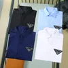 2023 designer masculino camisa de vestido casual magro-ajuste camisa de seda europeu xadrez manga longa casual roupas de negócios seda M-3XL
