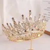 Corona di tiara con strass di cristallo bianco per le donne Tiara principessa Matrimonio Compleanno Festa Accessori per capelli Accessori per gioielli Copricapo