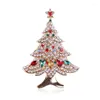 Spille Accessori per la creazione di gioielli con spilla per albero di Natale con strass multicolori