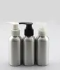 Storage Bottles 50ml Aluminium Bottle Plastic Pump Lotion Emulsion Serum Foundation Body Scrub Essence Gel Toner Skin Care Cosmetic Packing