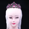 Vintage Black Sky Blue Crystal Tiara Crown For Women Wedding Party Bridal Bride Rhinestone Crown Hair Accessories
